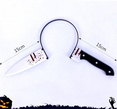 Halloween Headband Headband Decoration Ghost Festival Simulation Trick Wearing Axe Sharp Chopper Hea