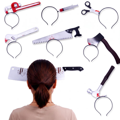 Halloween Headband Headband Decoration Ghost Festival Simulation Trick Wearing Axe Sharp Chopper Hea
