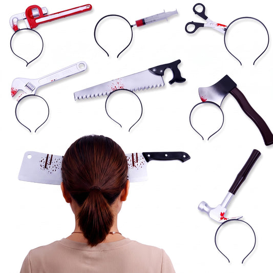 Halloween Headband Headband Decoration Ghost Festival Simulation Trick Wearing Axe Sharp Chopper Hea