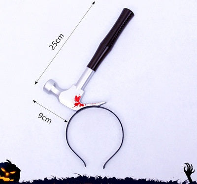 Halloween Headband Headband Decoration Ghost Festival Simulation Trick Wearing Axe Sharp Chopper Hea