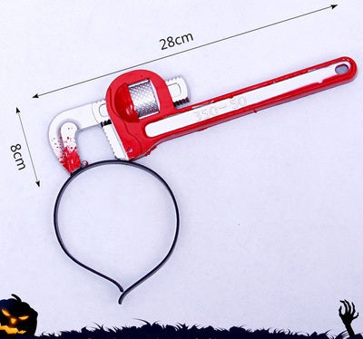 Halloween Headband Headband Decoration Ghost Festival Simulation Trick Wearing Axe Sharp Chopper Hea