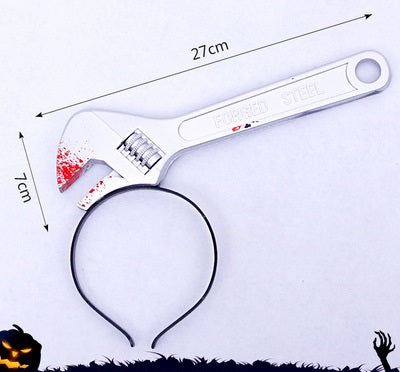 Halloween Headband Headband Decoration Ghost Festival Simulation Trick Wearing Axe Sharp Chopper Hea