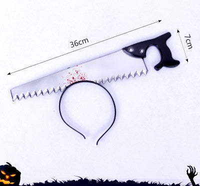 Halloween Headband Headband Decoration Ghost Festival Simulation Trick Wearing Axe Sharp Chopper Hea
